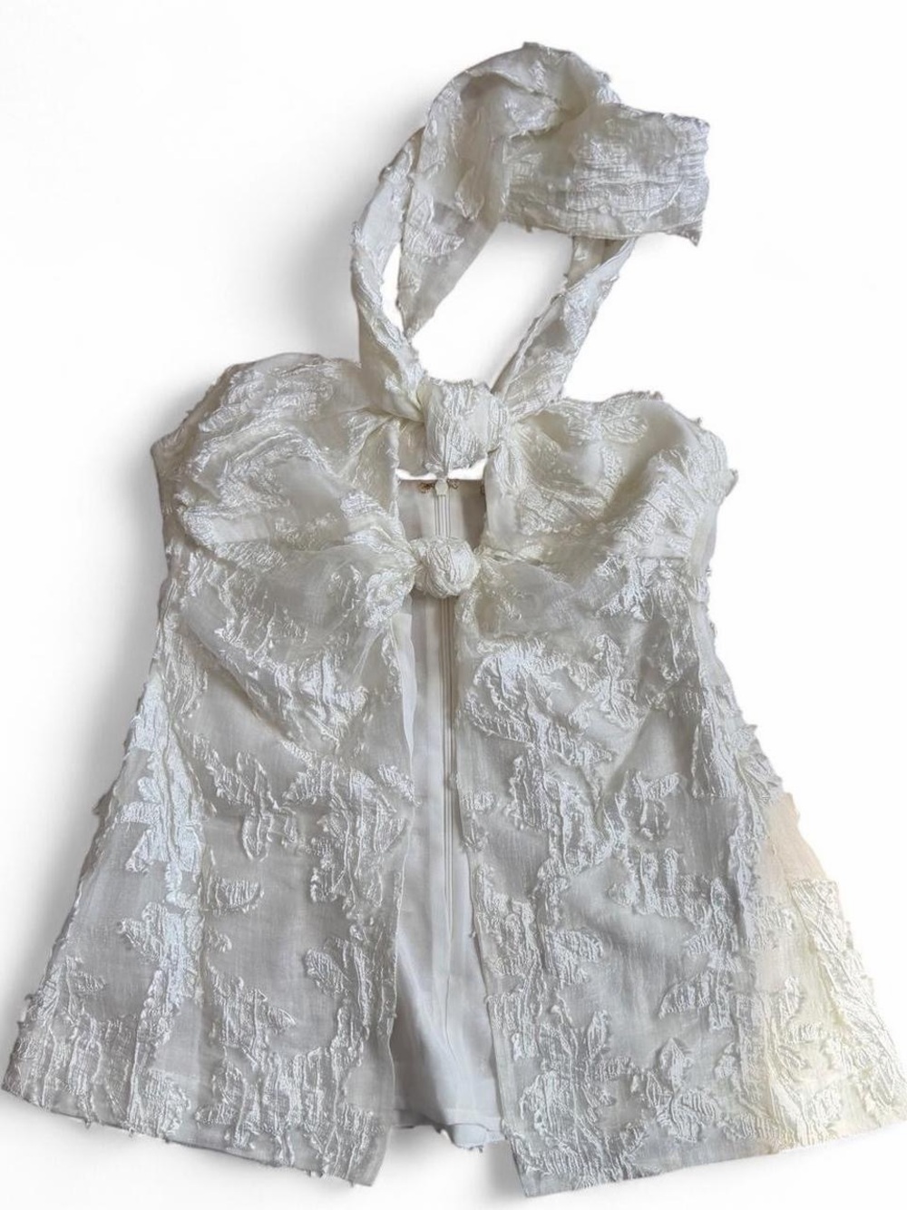 Cult Gaia Lainie Twist-Front Halter Top - Picture 2 of 6